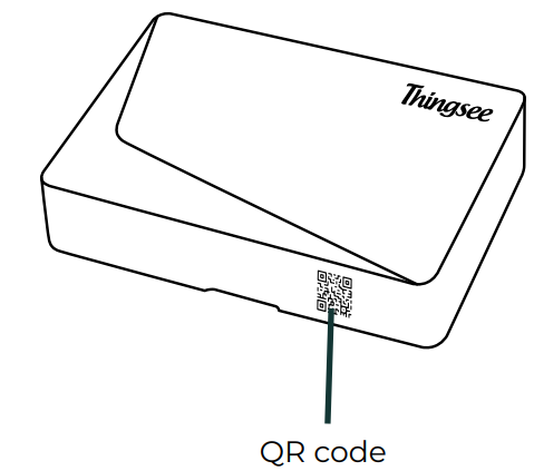 QR code location on Thingsee AIR