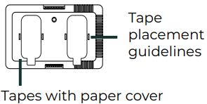 Tape placement guidelines on B-cover