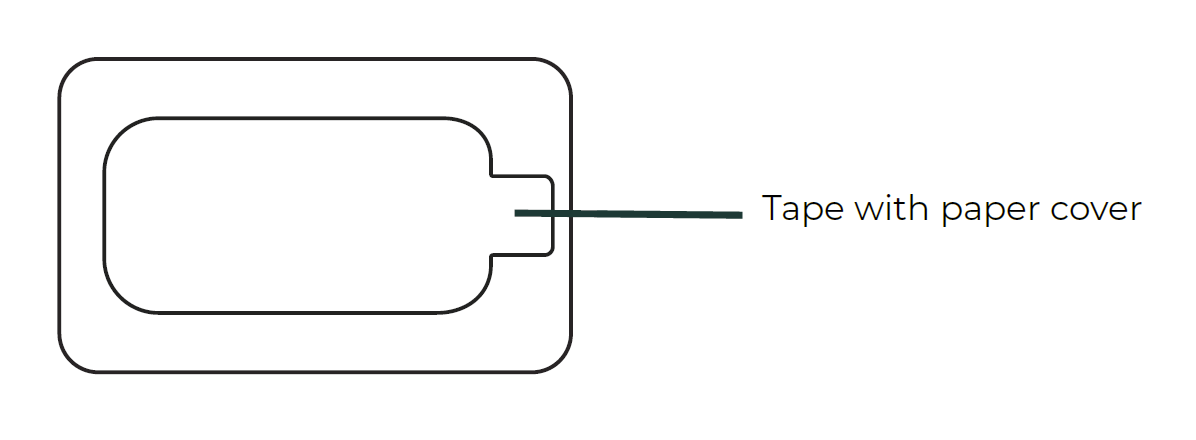 Removing tape backing