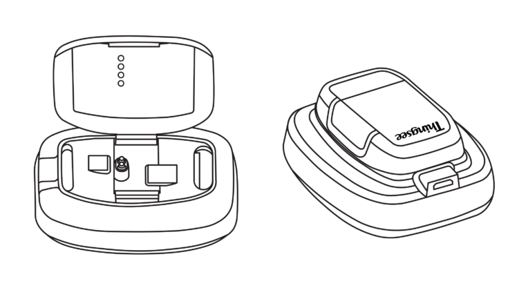Sensor dock and assembled sensor on POWERCOVER