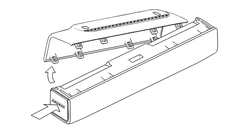 Opening the battery cover