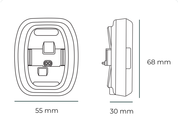 Thingsee Longlife base dimensions