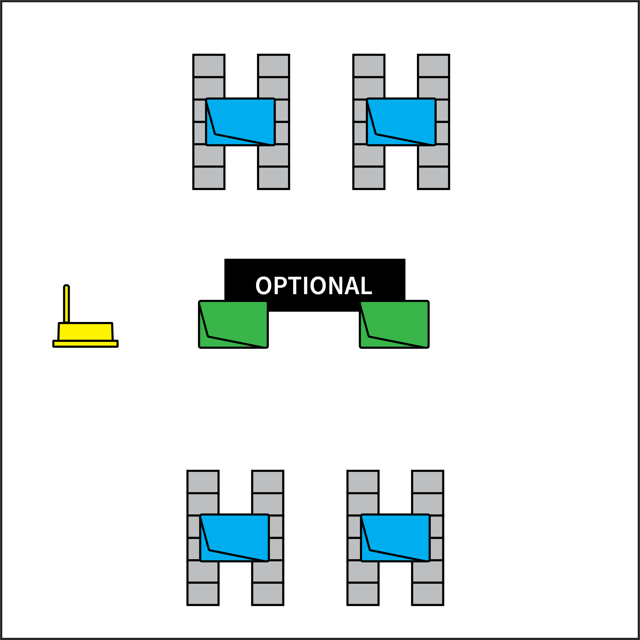 Small room layout example