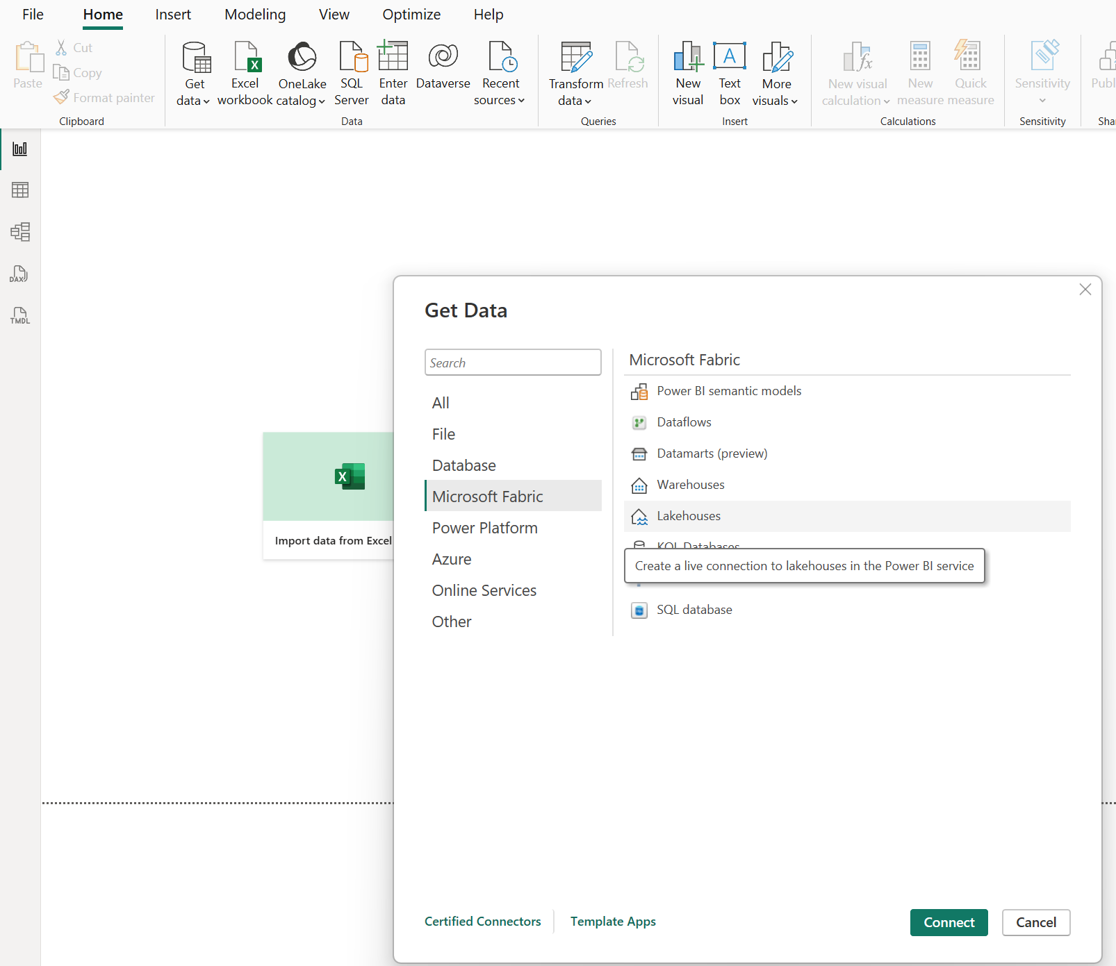Connect to Lakehouse