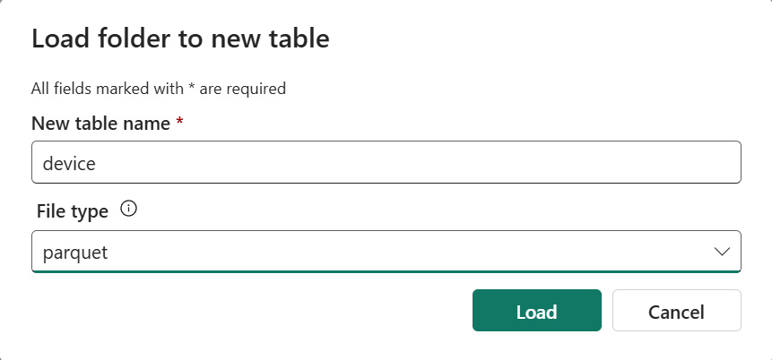 Configure Table